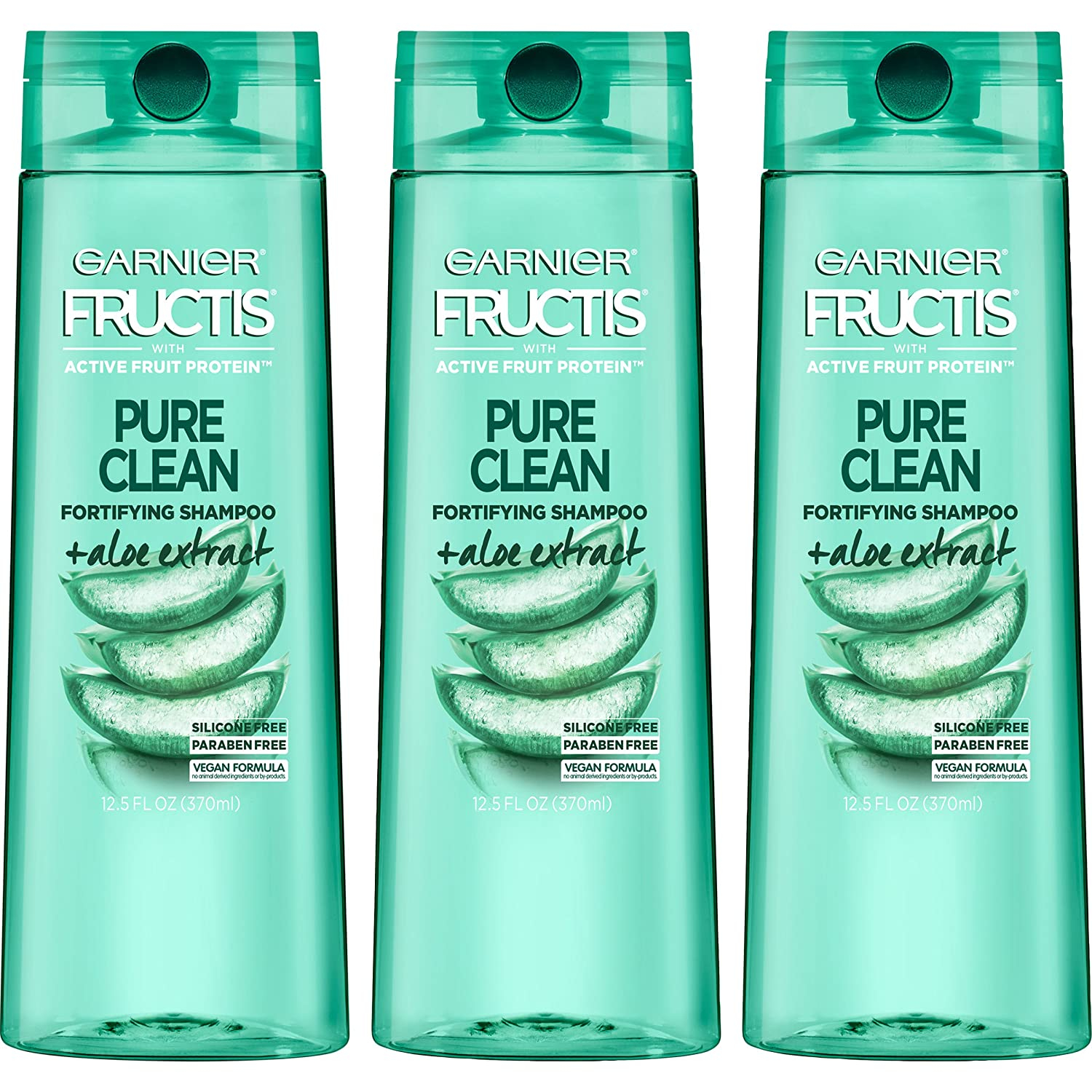 Foto 2 pulgar | Garnier Hair Care Fructis Pure Clean Shampoo, 12.5 Fl Oz, 3 Count - Venta Internacional.