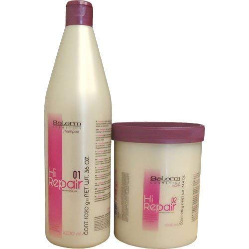 Foto 2 pulgar | Champú Salerm Hi Repair De 36 Oz + Máscara Hi Repair De 34.4 - Venta Internacional.