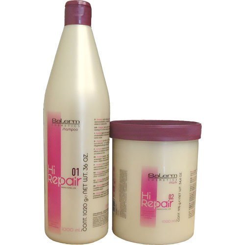 Foto 3 pulgar | Champú Salerm Hi Repair De 36 Oz + Máscara Hi Repair De 34.4 - Venta Internacional.