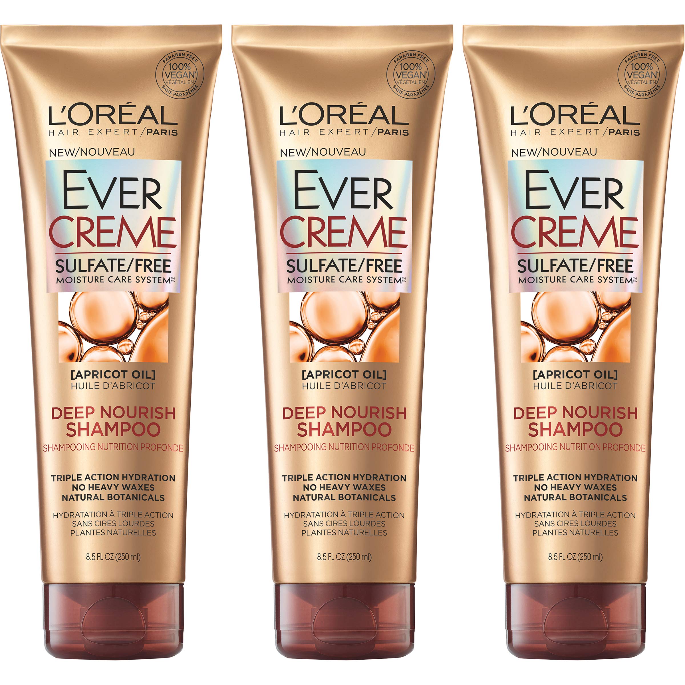 Champú L'Oreal Paris Hair Care Evercreme sin Sulfatos 900 ml - Venta Internacional