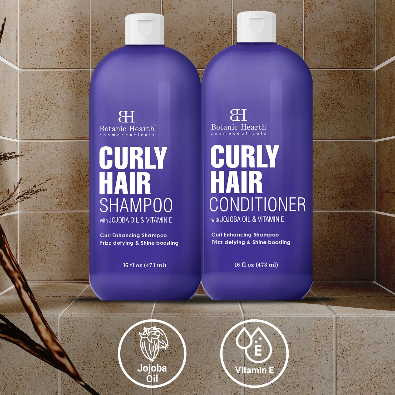 Foto 4 pulgar | Set De Champú Y Acondicionador Botanic Hearth Curly Hair - Venta Internacional.