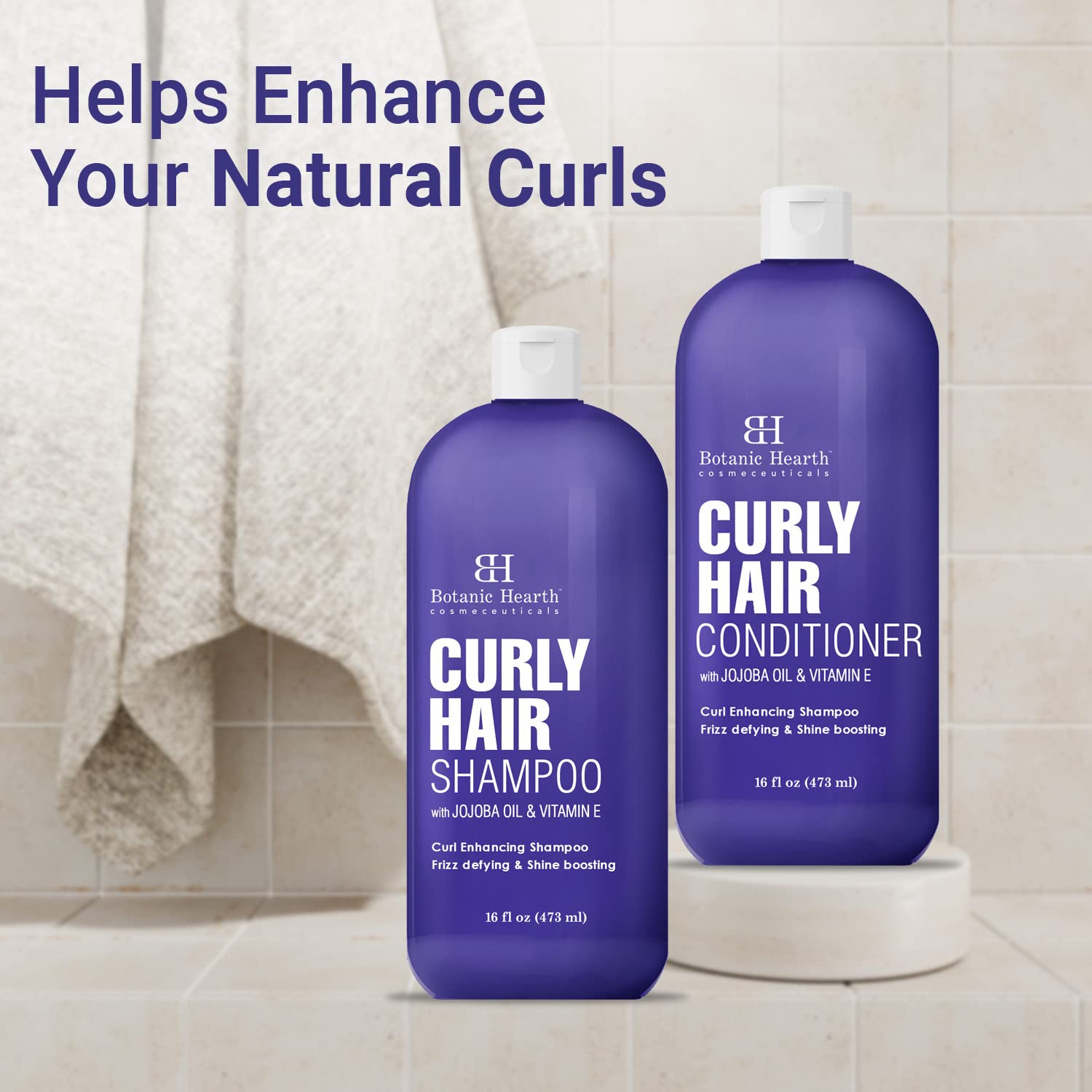 Foto 6 pulgar | Set De Champú Y Acondicionador Botanic Hearth Curly Hair - Venta Internacional.
