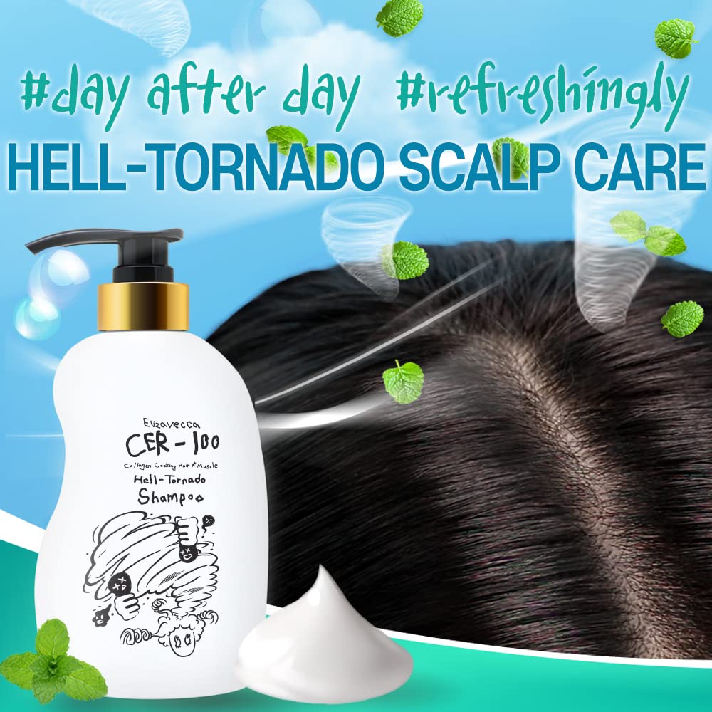 Foto 5 | Champú Elizavecca Cer-100 Con Recubrimiento De Colágeno Para Cabello A+, 500 Ml - Venta Internacional.