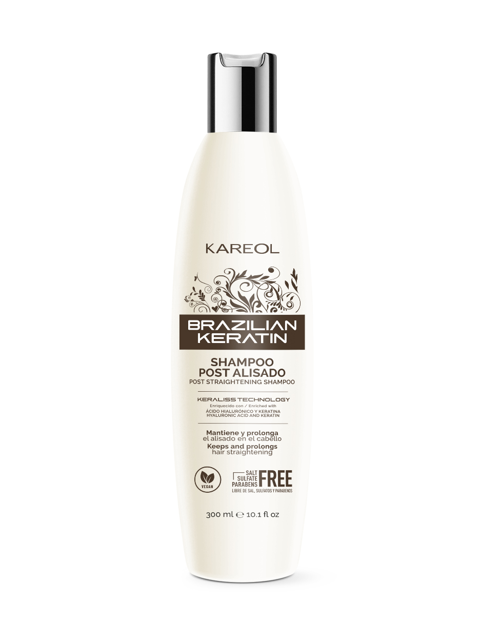 Foto 2 pulgar | Shampoo Kareol Post Alisado Brazilian Keratin 300 Ml