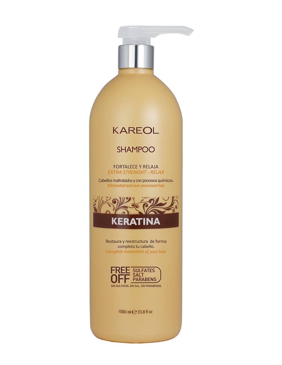 Shampoo Kareol Keratina Restauración 1 Litro