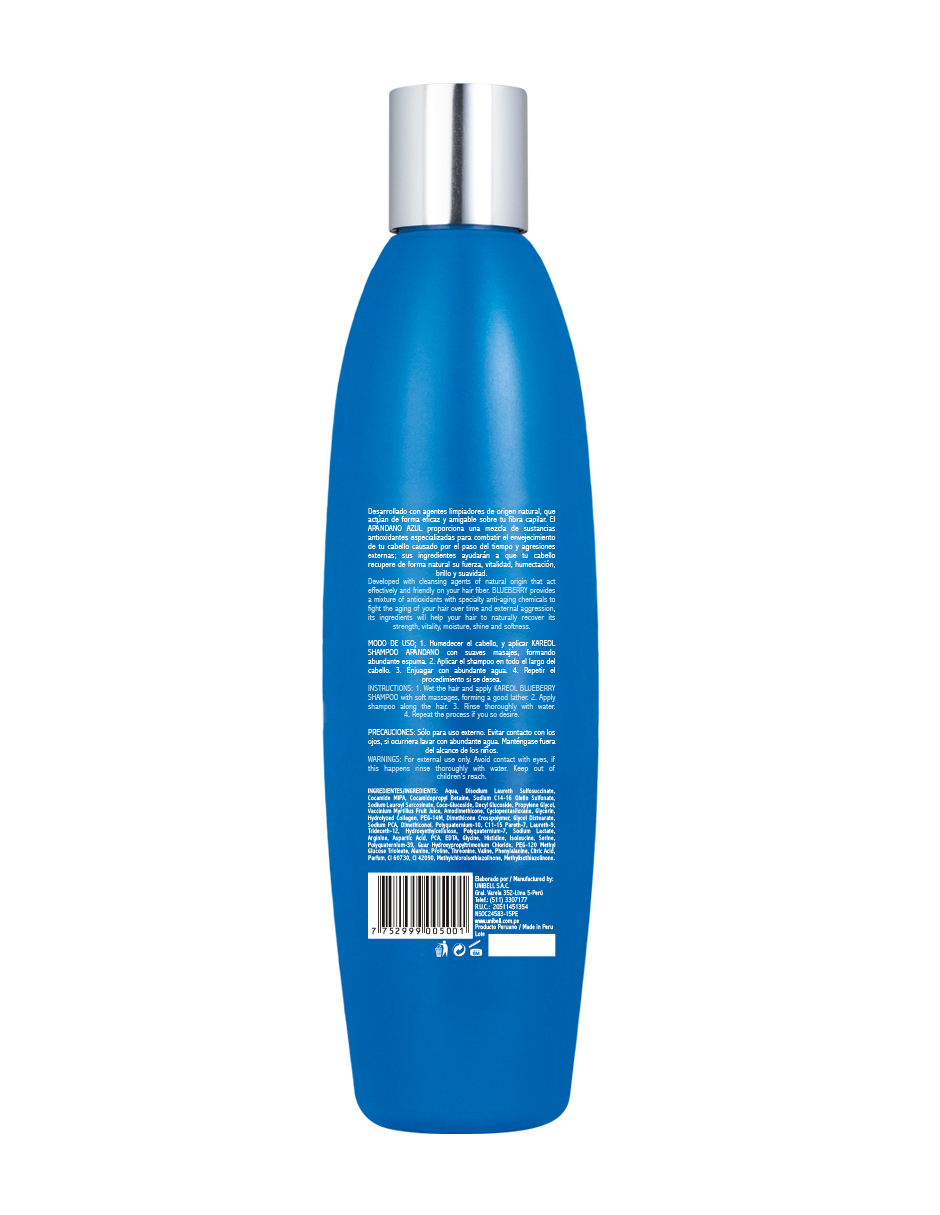 Foto 3 pulgar | Shampoo Kareol Arándano Anti Edad 300 Ml para Cabello