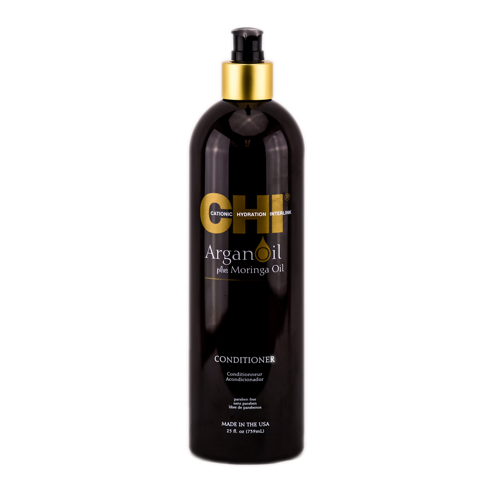 Acondicionador Chi Aceite De Argán + Aceite De Moringa 750 Ml - Venta Internacional.