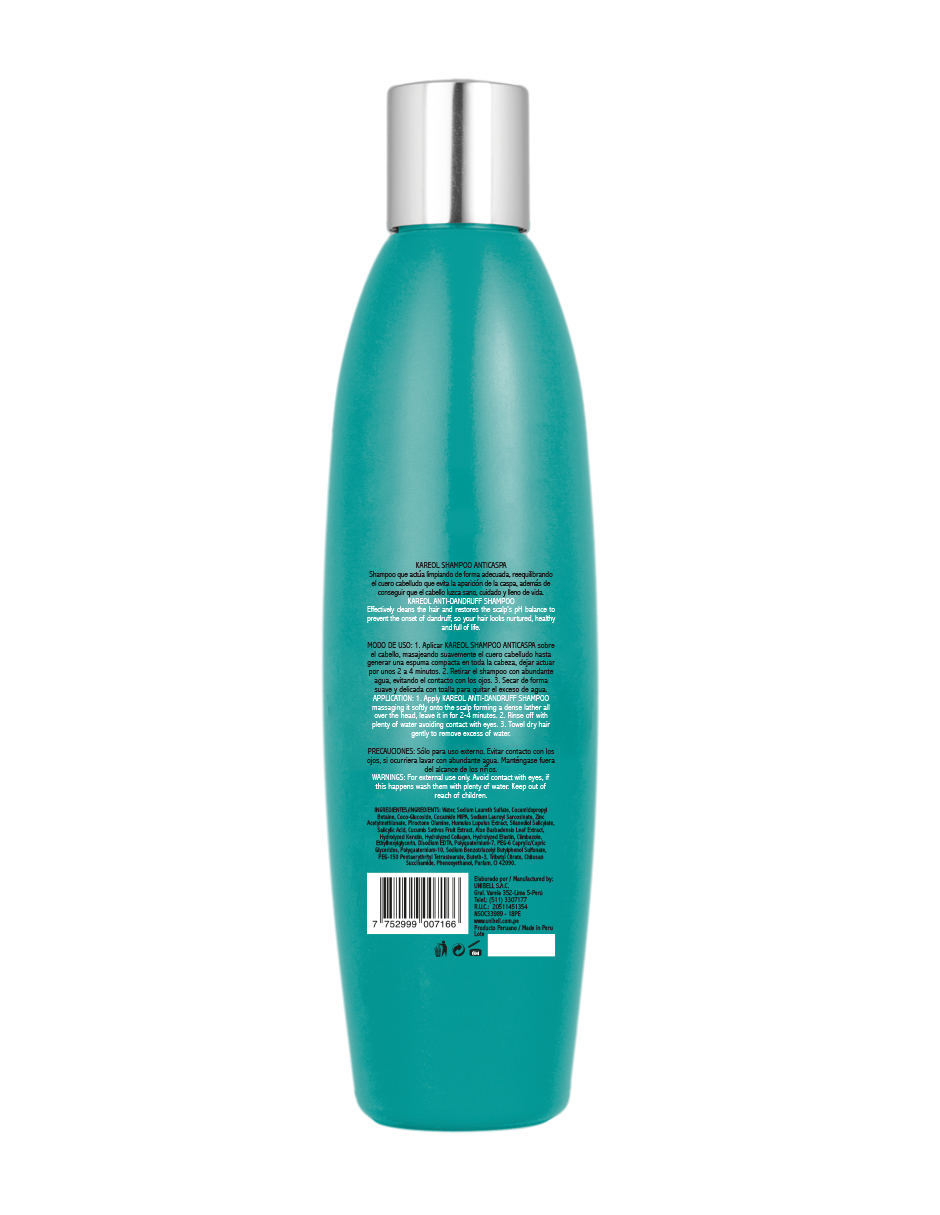 Foto 2 | Shampoo Kareol Anticaspa 300 Ml