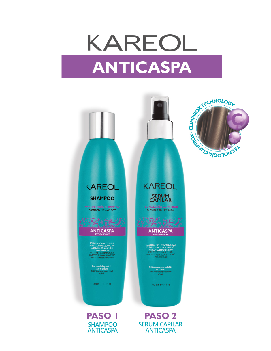 Foto 4 pulgar | Shampoo Kareol Anticaspa 300 Ml