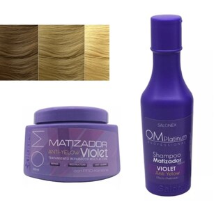 Foto 1 | Set De Champú Y Acondicionador Violeta De 500 Ml Y Crema Salonex 450 - Venta Internacional.