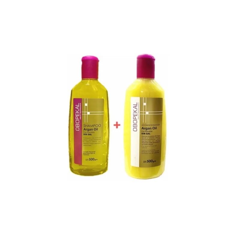 Foto 1 | Set De Champú Acondicionador Obopekal Con Aceite De Argán, 500 Ml - Venta Internacional.