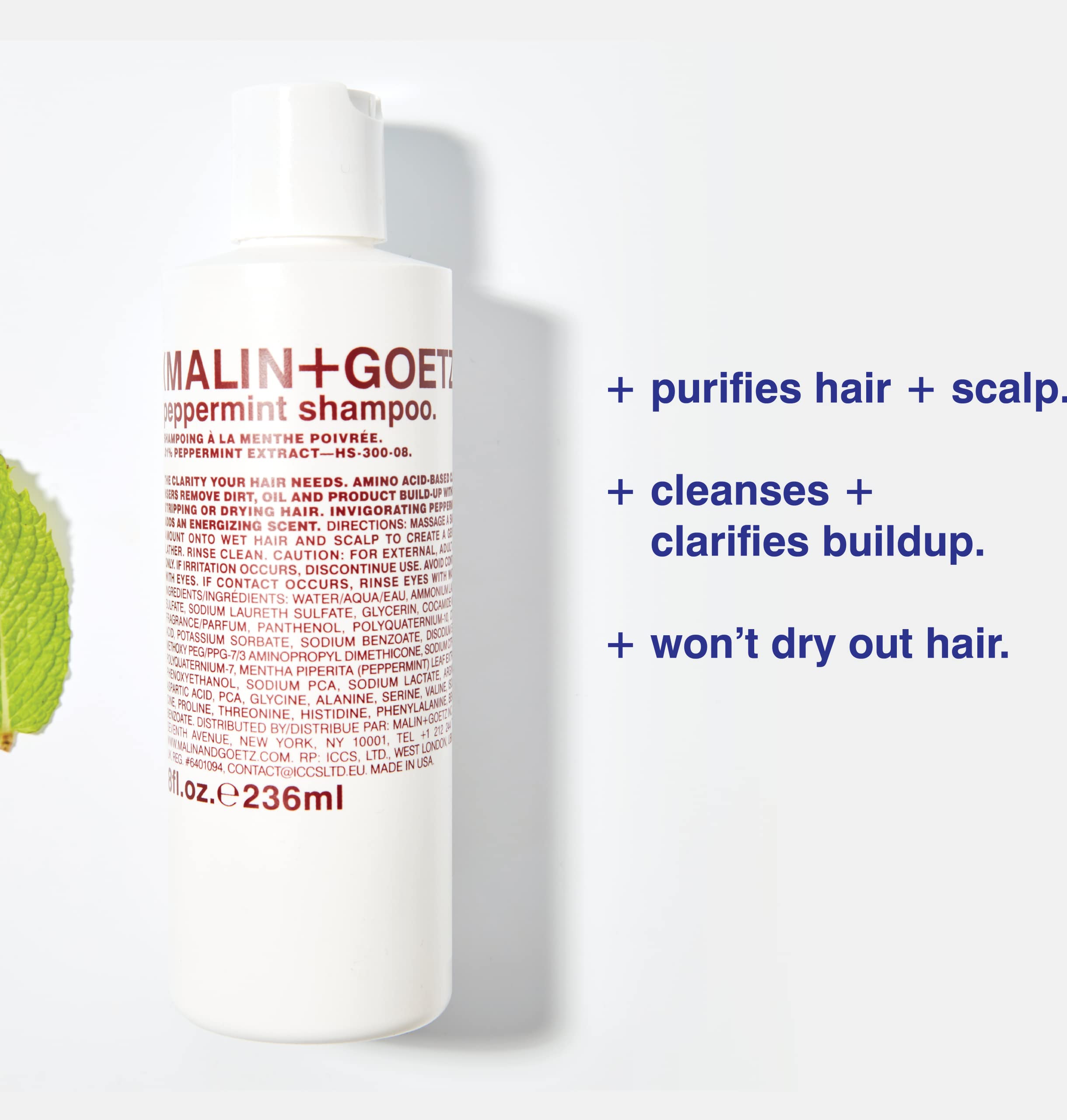 Foto 6 pulgar | Shampoo Malin + Goetz Peppermint 240 Ml Para Cabello - Venta Internacional
