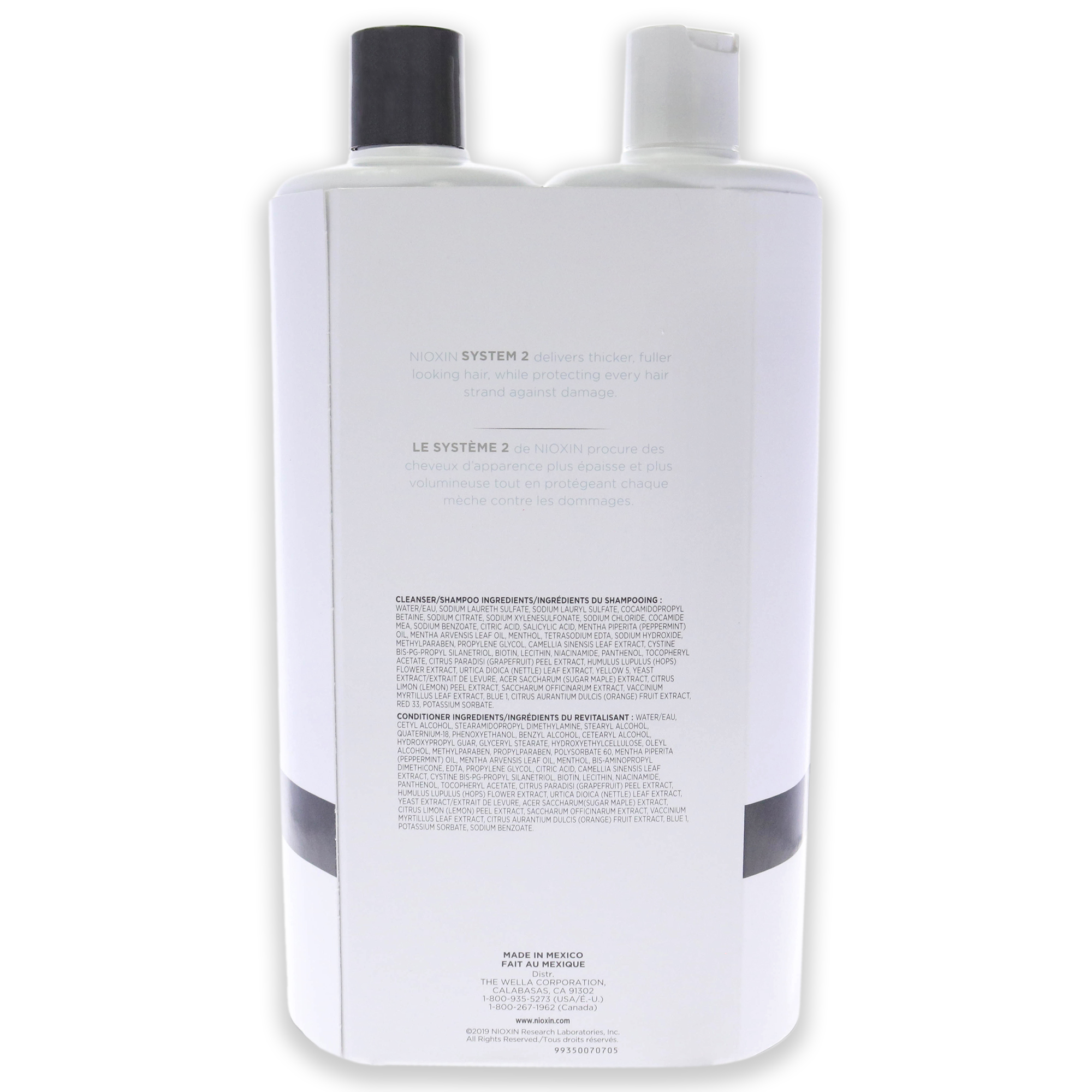 Foto 2 | Champú Nioxin System 2 Duo 1l Unisex - Venta Internacional
