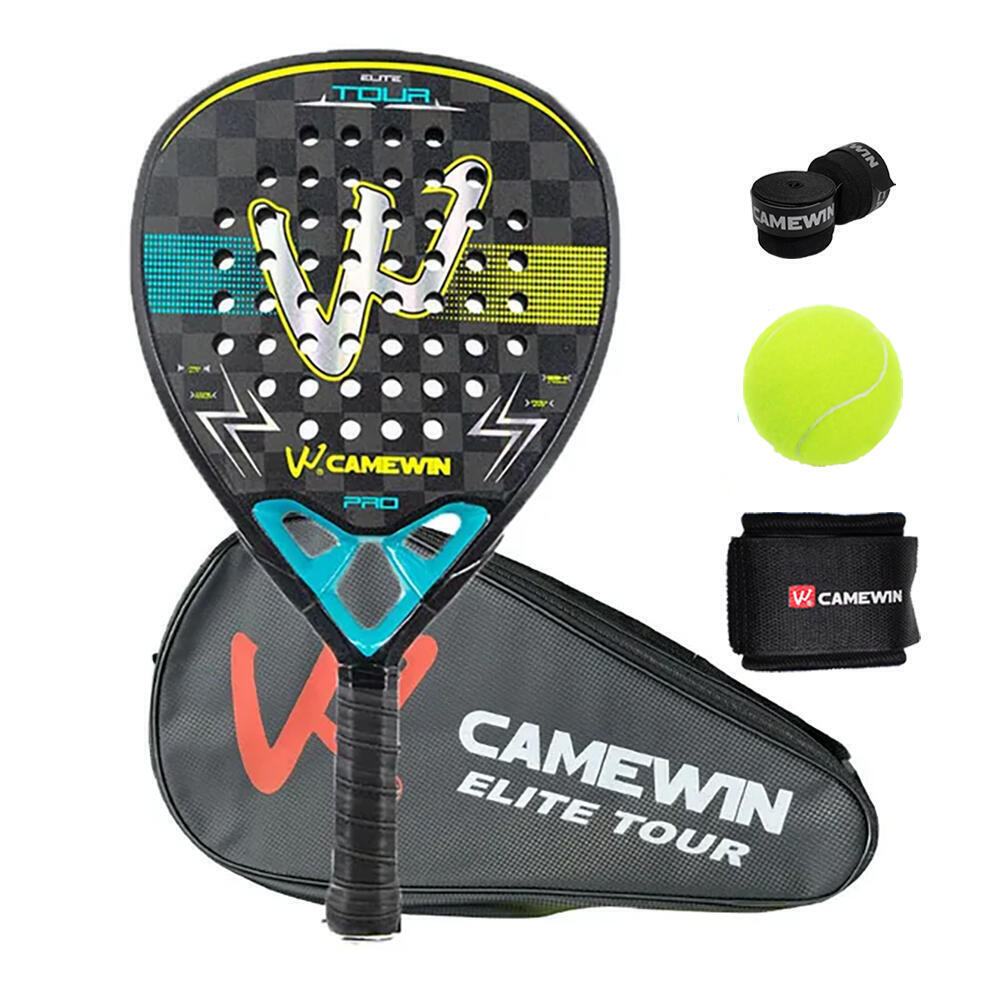 Pala de Pádel Camewin de Fibra de Carbono 18k 360g + 10g - Venta Internacional