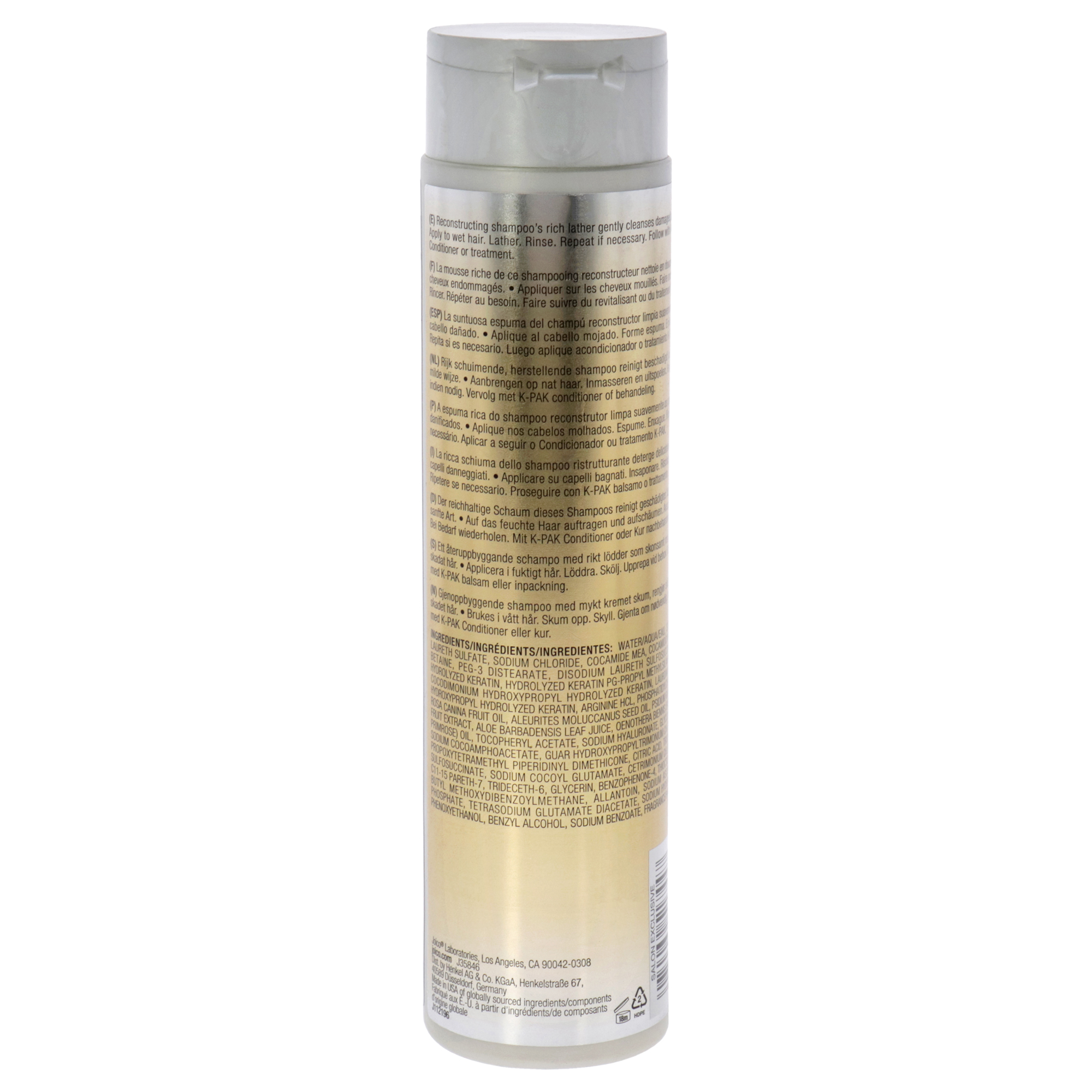 Foto 3 pulgar | Champú Joico K-pak Repair Damage 300 ml Unisex - Venta Internacional