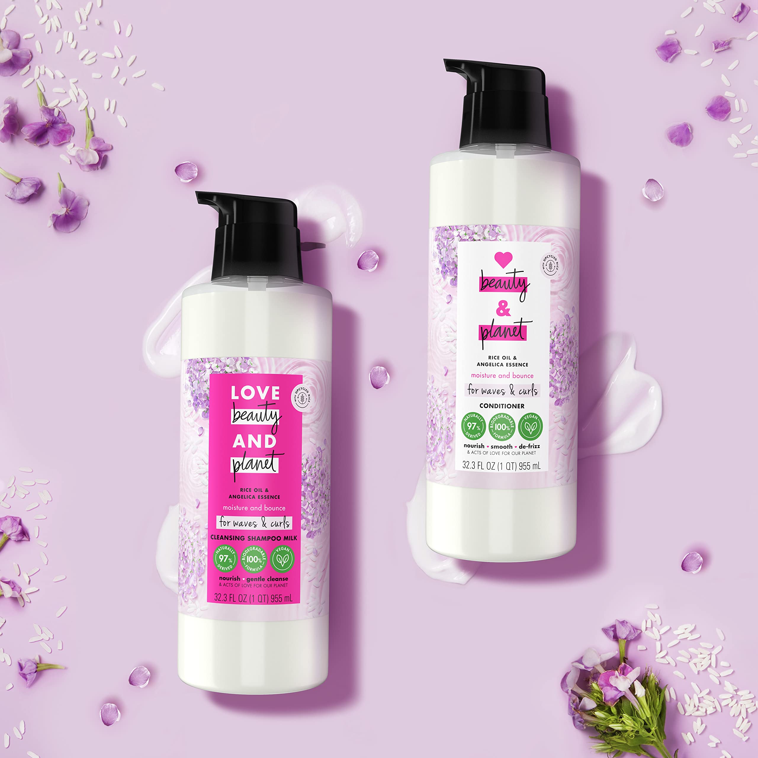 Foto 7 | Champú Love Beauty and Planet Milk Moisture and Bounce 955 Ml - Venta Internacional