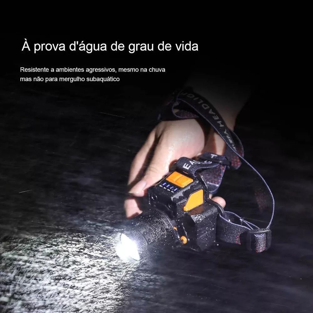 Foto 7 | Farol Delantero T8 Resistente al Agua 300 Lúmenes Batería de 2000 Mah - Venta Internacional
