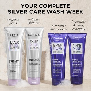 Foto 6 | Champú L'oreal Paris Everpure Silver Care 250 Ml Vegano - Venta Internacional