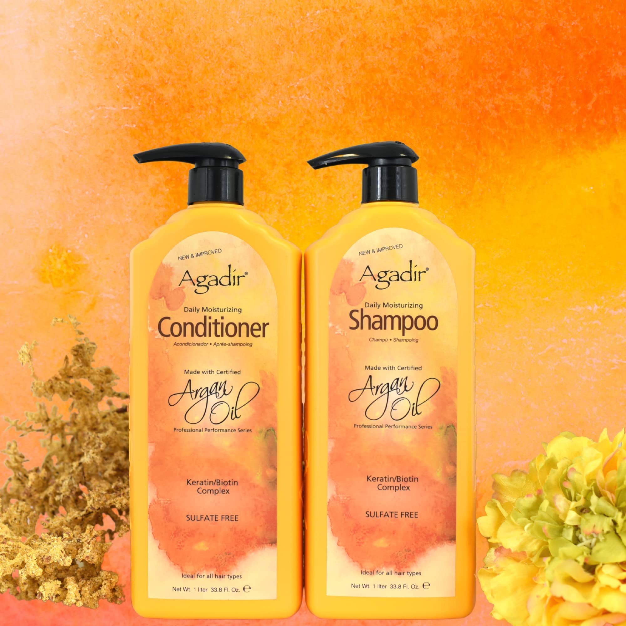 Foto 4 | Shampoo Agadir Aceite de Argán Hidratante 1l - Venta Internacional