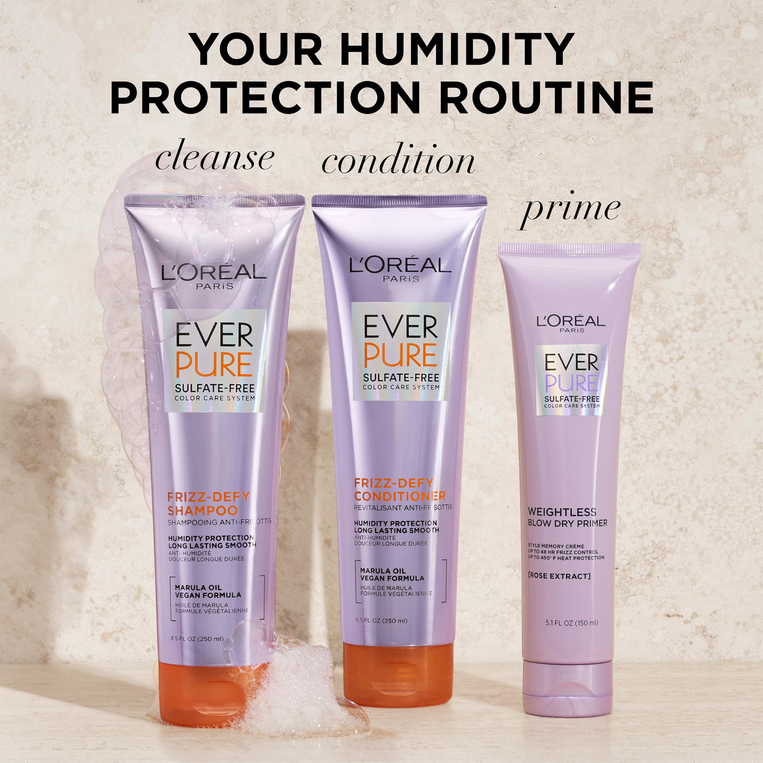 Foto 7 pulgar | Acondicionador L'oreal Paris Everpure Frizz-defy Sin Sulfatos 250 Ml - Venta Internacional