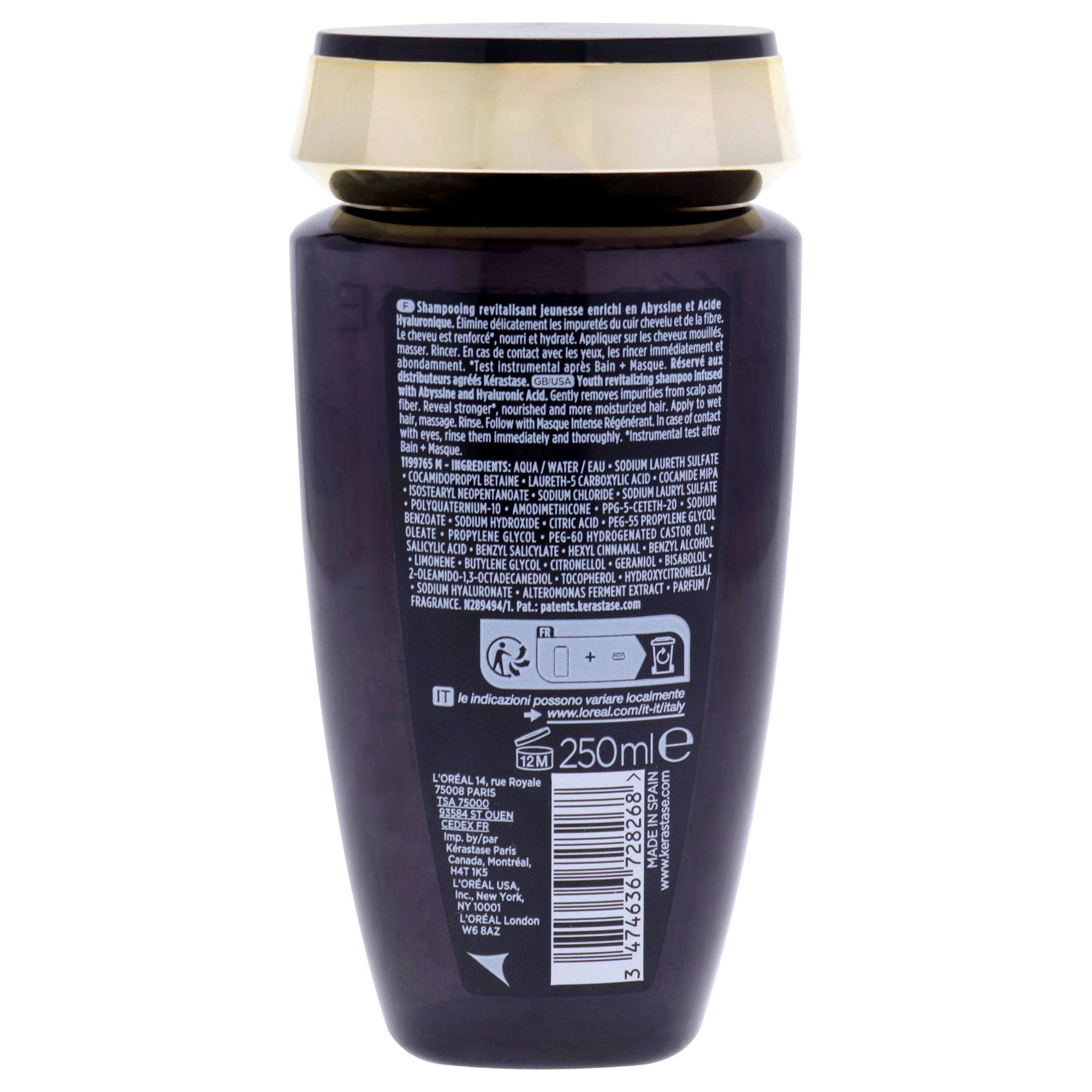 Foto 3 pulgar | Shampoo Kerastase Chronologiste Revitalizante Unisex 250 Ml - Venta Internacional