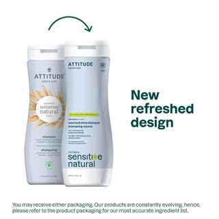 Foto 2 | Shampoo Attitude Volume And Shine Para Cuero Cabelludo Sensible Y Seco 480 Ml - Venta Internacional