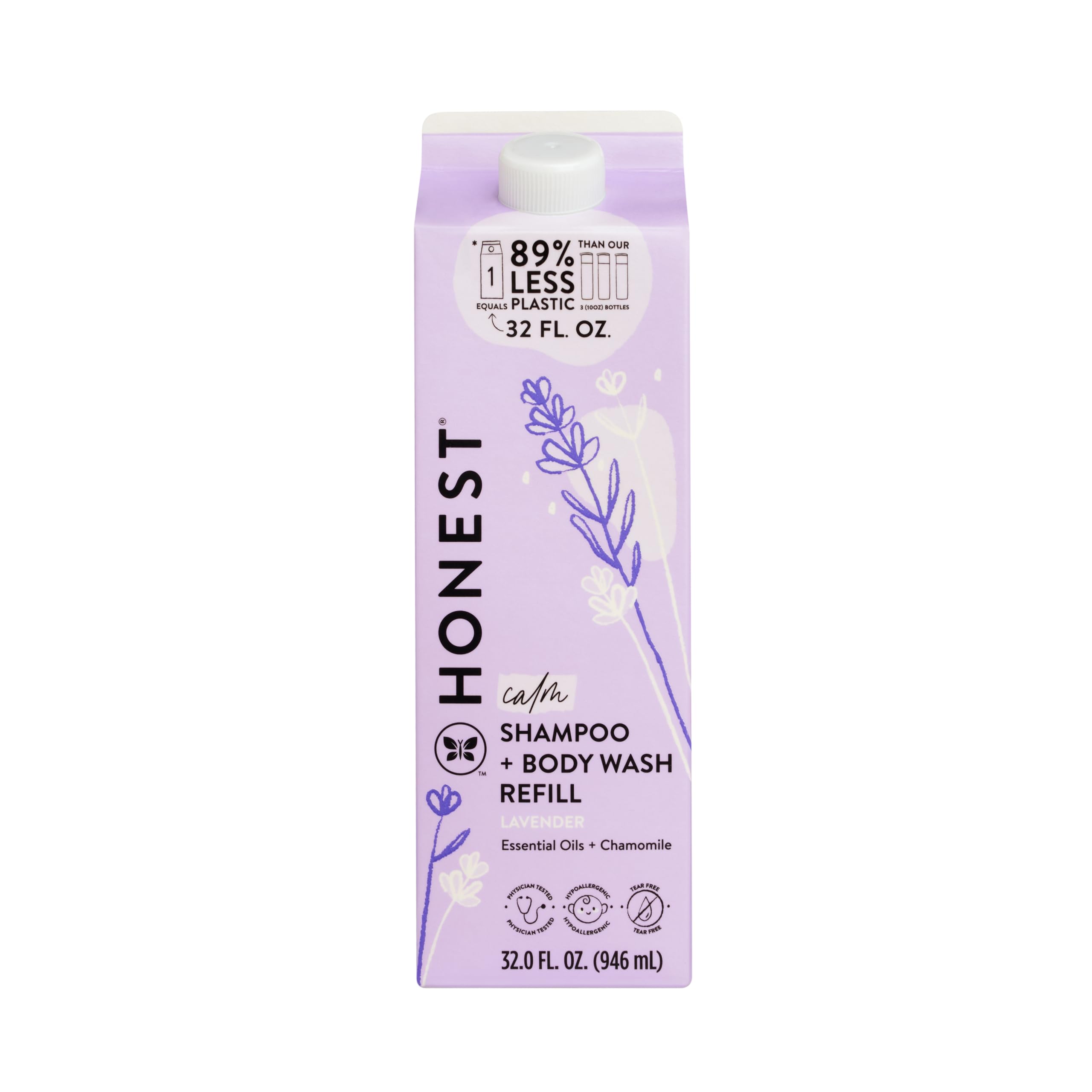 Champú y Gel de Baño 2 en 1 de Lavanda Calmante de The Honest Co. - 960 ml