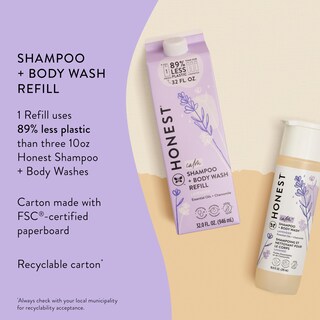 Foto 3 | Champú y Gel de Baño 2 en 1 de Lavanda Calmante de The Honest Co. - 960 ml