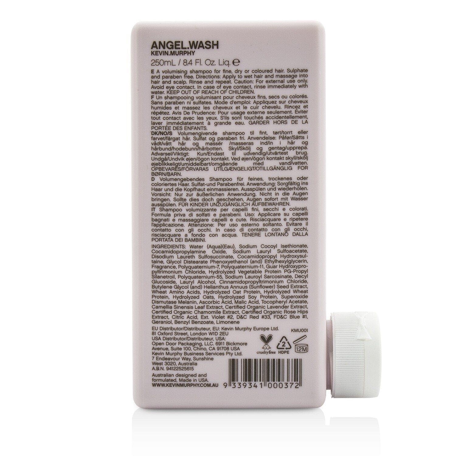 Foto 3 pulgar | Champú Kevin Murphy Angel Wash 250 Ml Promueve el Crecimiento del Cabello - Venta Internacional