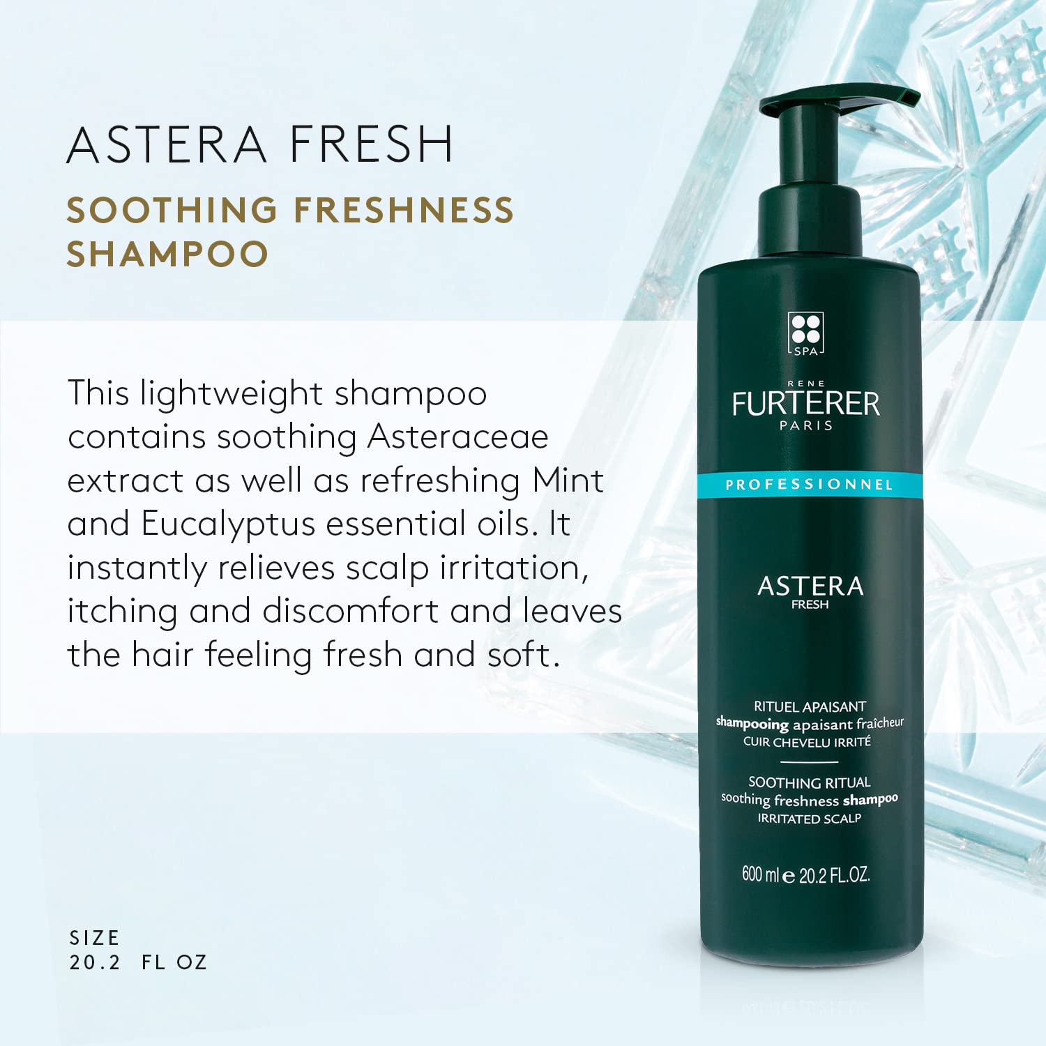 Foto 3 pulgar | Shampoo Rene Furterer Astera Fresh Relajante y Refrescante 600 Ml - Venta Internacional