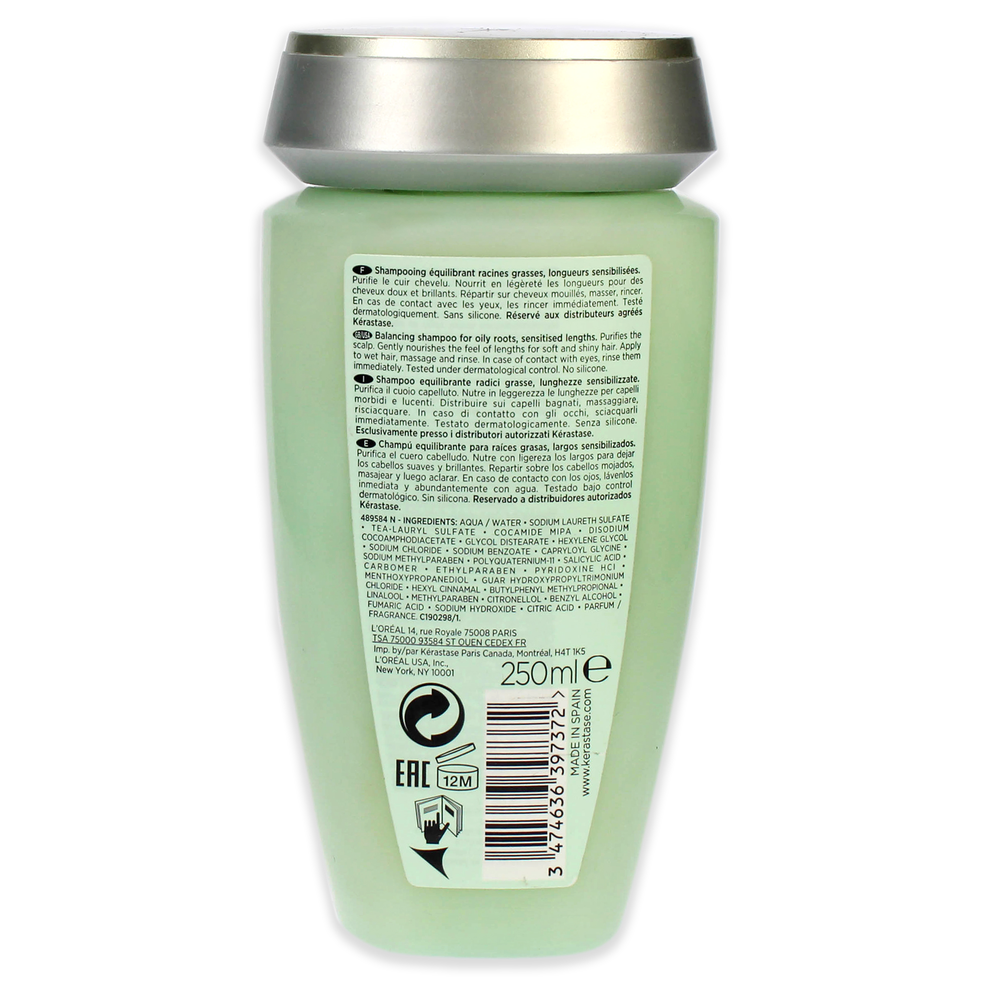 Foto 4 pulgar | Shampoo Kerastase Specifique Bain Divalent 250 Ml Unisex - Venta Internacional