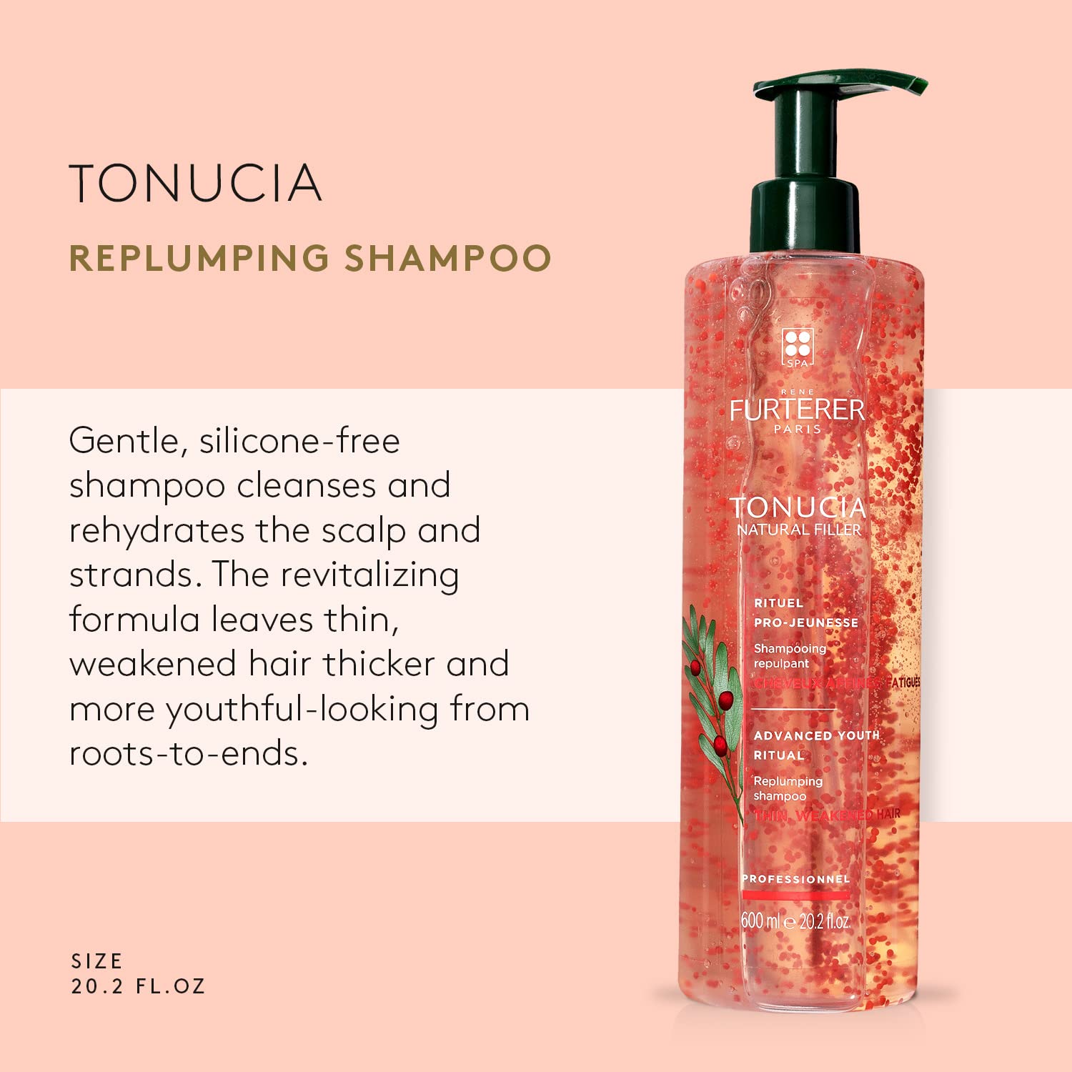 Foto 3 pulgar | Champú Rene Furterer Tonucia Replumping 600 ml - Venta Internacional