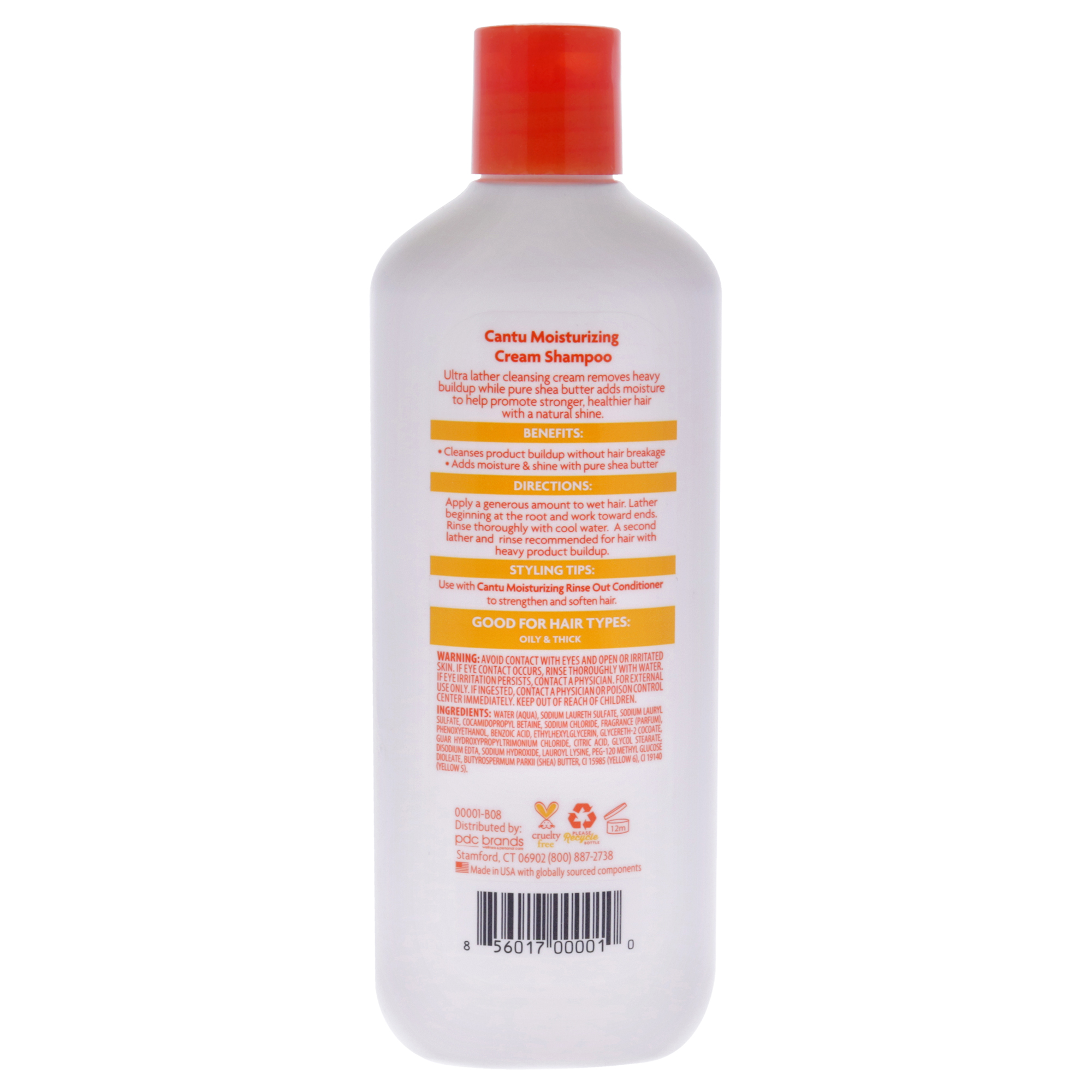 Foto 2 | Shampoo Cantu Crema De Manteca De Karité 400 Ml Hidratante Unisex - Venta Internacional