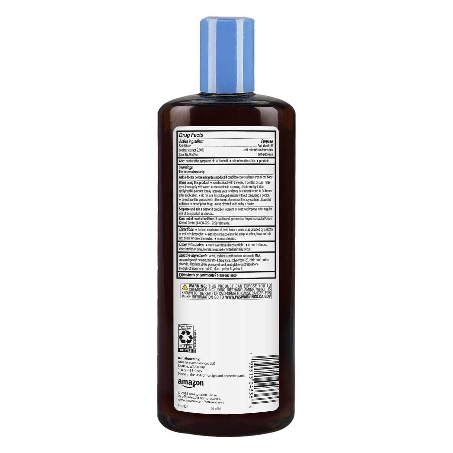 Foto 2 | Shampoo Amazon Basics Therapeutic Plus En Gel 473 ml-Venta Internacional