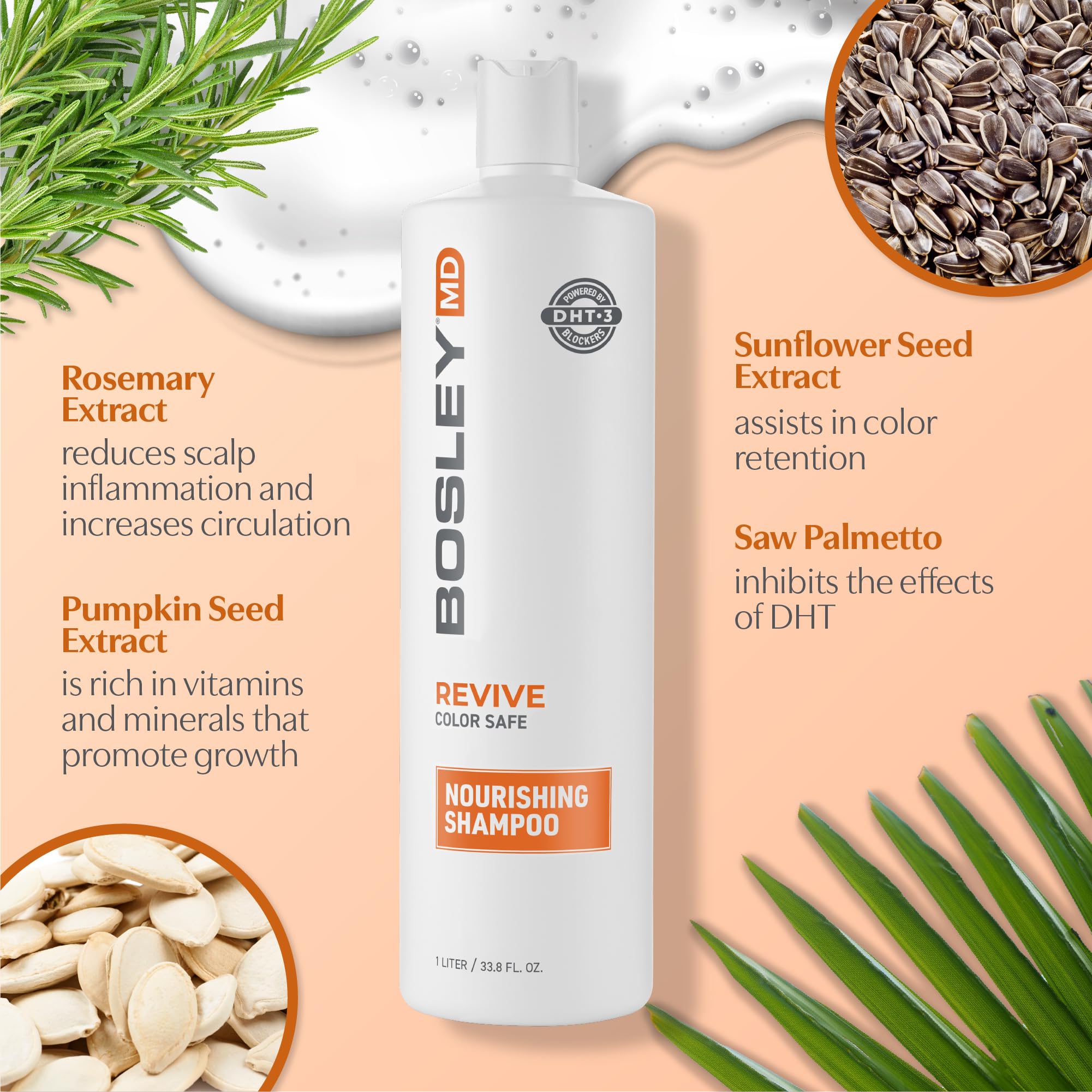 Foto 5 | Champú Bosleymd Bosrevive Nutritivo Para Cabello Delicado, 1l - Venta Internacional.
