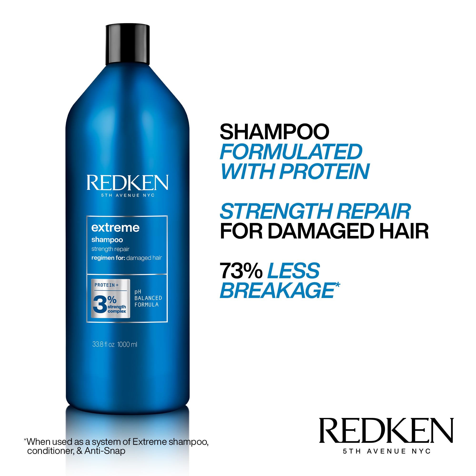 Foto 3 | Champú Redken Extreme Para Cabello Dañado 1000 Ml - Venta Internacional.