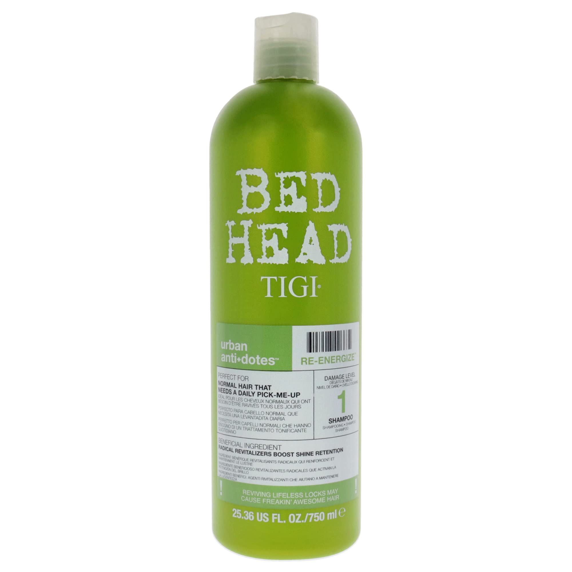 Champú Tigi Bed Head Urban Antidotes Re-energize 750 Ml - Venta Internacional.