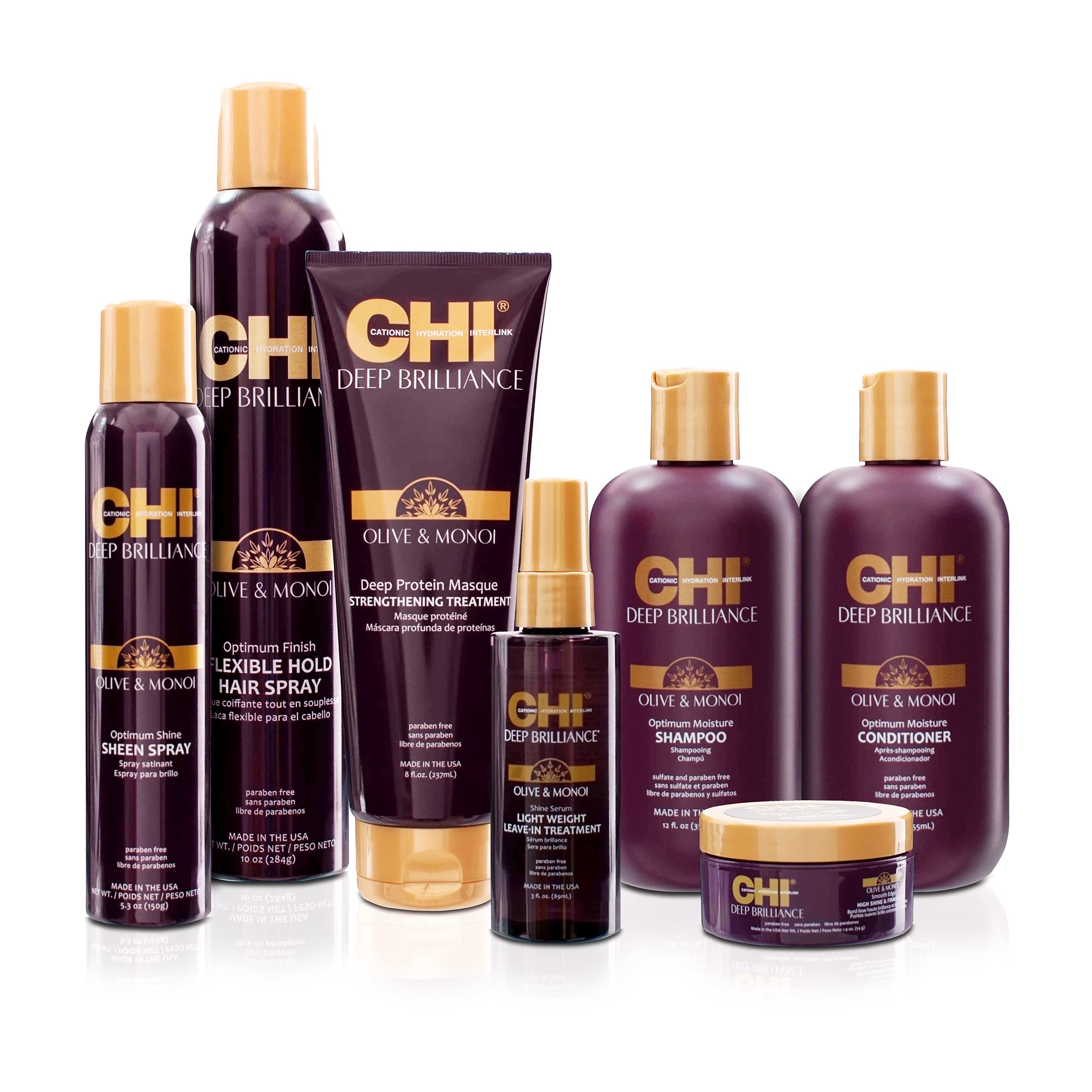 Foto 4 | Champú Chi Deep Brilliance Oliva Y Monoi Optimum Moisture 960 Ml - Venta Internacional.