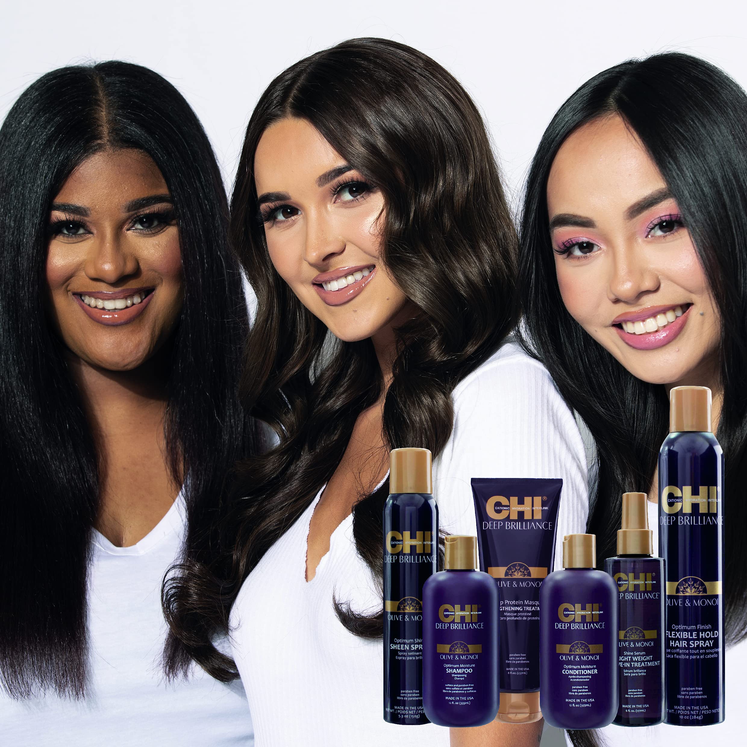 Foto 5 | Champú Chi Deep Brilliance Oliva Y Monoi Optimum Moisture 960 Ml - Venta Internacional.