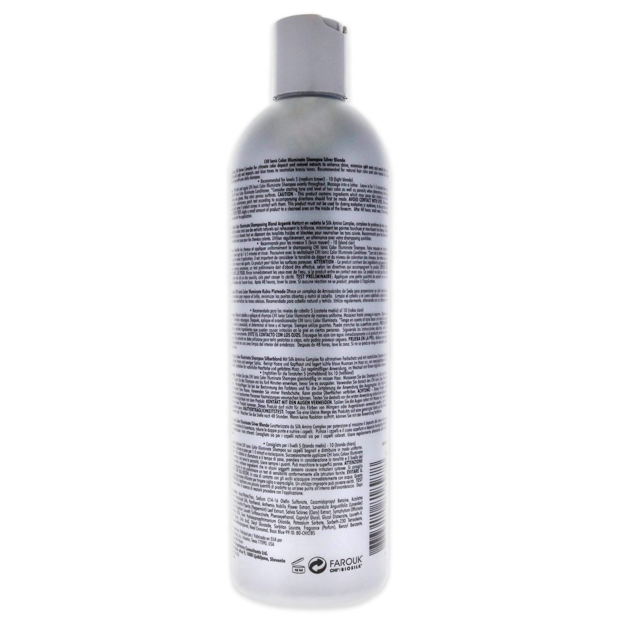 Foto 2 | Champú Chi Ionic Color Illuminate Silver Blonde 355 Ml - Venta Internacional.