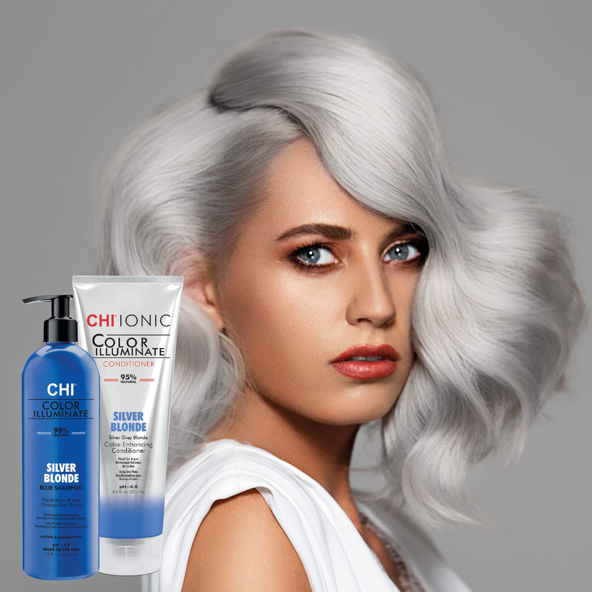 Foto 3 | Champú Chi Ionic Color Illuminate Silver Blonde 355 Ml - Venta Internacional.