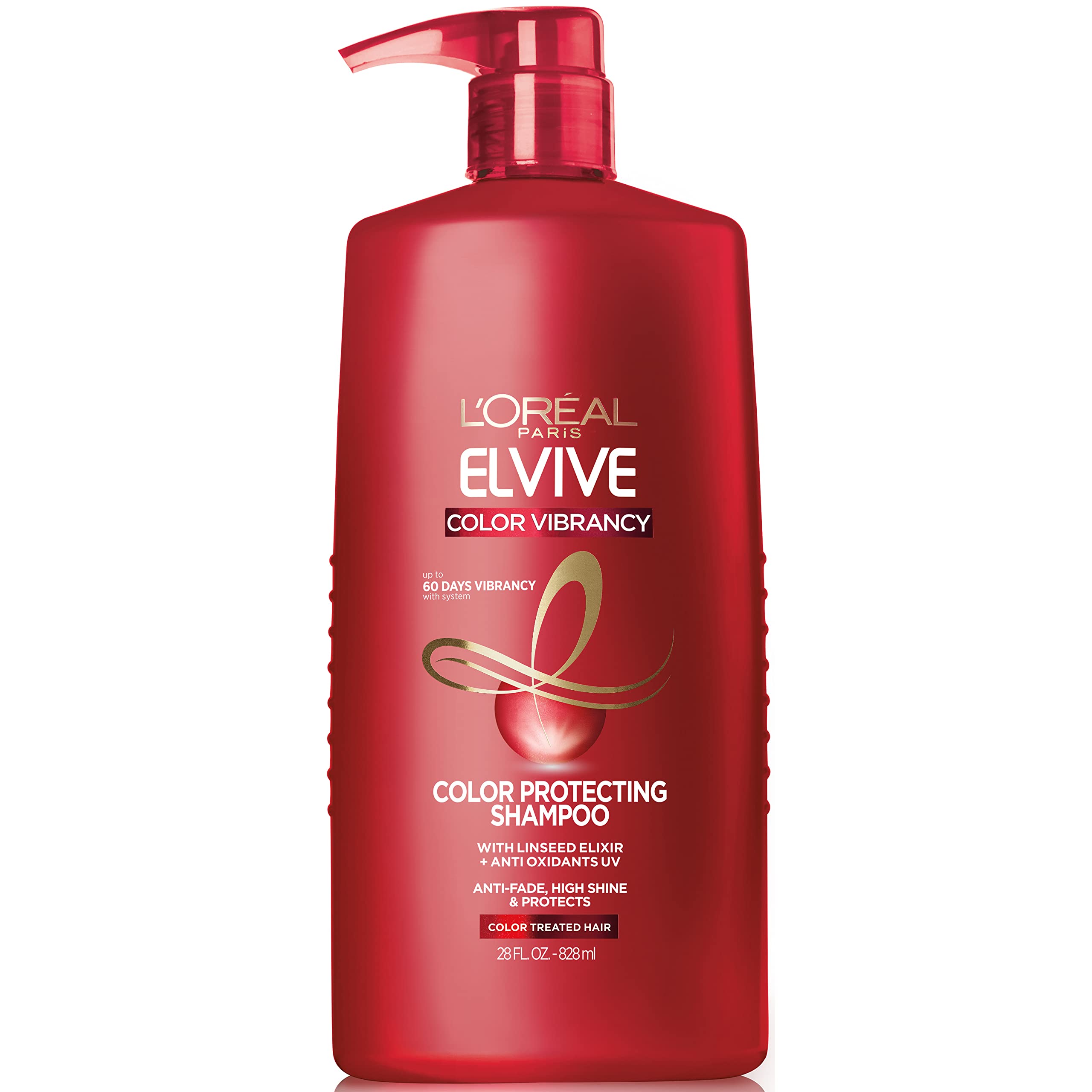 Champú L'oreal Paris Elvive Color Vibrancy Protect 828 Ml - Venta Internacional.