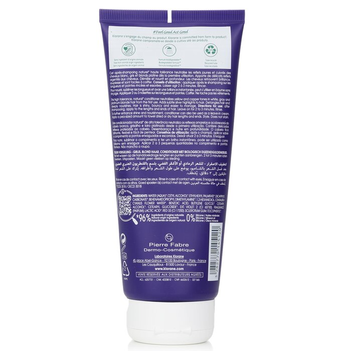 Foto 3 | Acondicionador Klorane Organic Centaury Para Cabello Gris Amarillento - Venta Internacional.