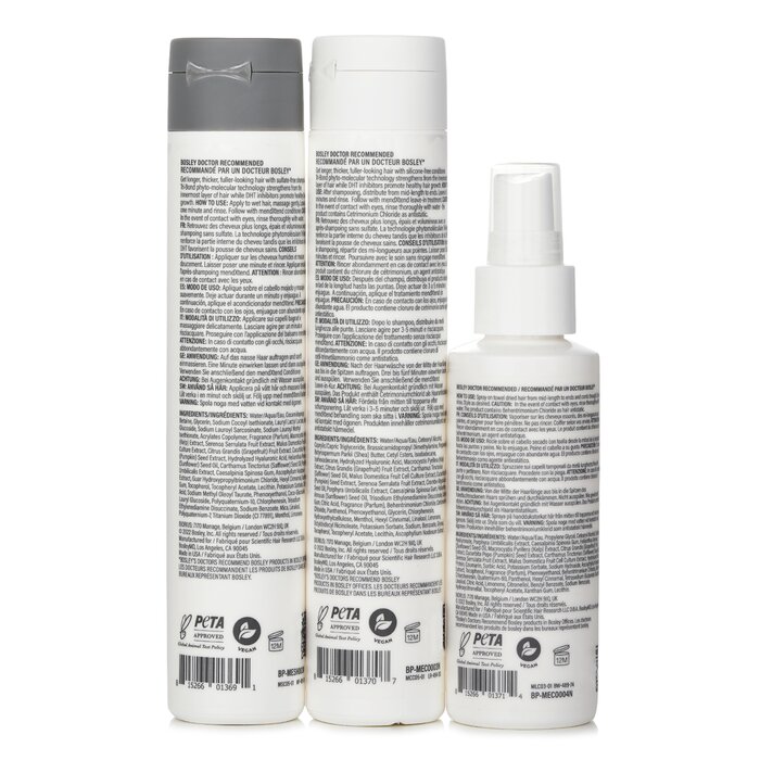 Foto 2 | Set Para Fortalecer El Cabello Bosley Mendxtend Shampoo 150 Ml/condit, 3 Unidades - Venta Internacional.