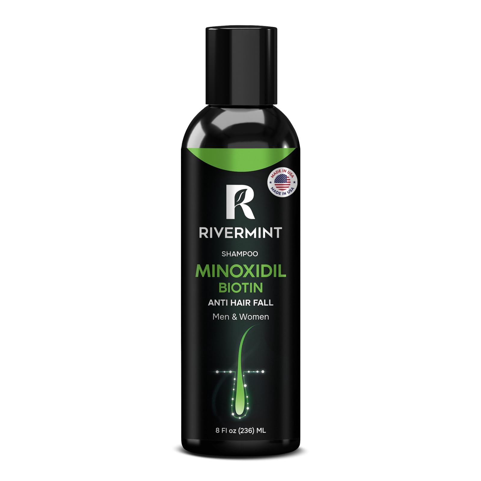 Foto 2 pulgar | Champú Rivermint Con Ácido Hialurónico Y Biotina Para El Crecimiento Del Cabello - Venta Internacional.