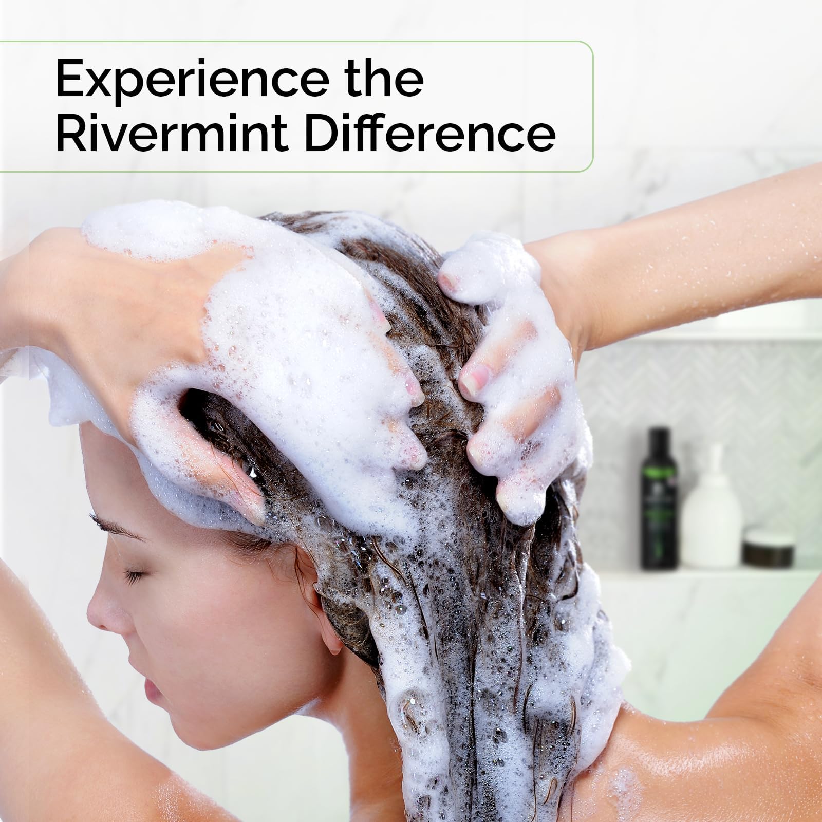 Foto 7 pulgar | Champú Rivermint Con Ácido Hialurónico Y Biotina Para El Crecimiento Del Cabello - Venta Internacional.