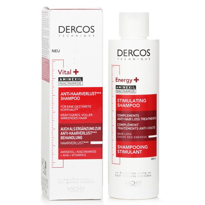 Foto 4 pulgar | Champú Vichy Dercos, Energizante Y Dirigido A La Caída Del Cabello, 200 Ml - Venta Internacional.