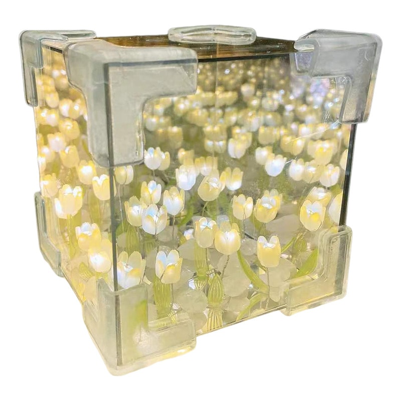 Lámpara De Espejo Con Luz Nocturna, Diseño De Tulipanes, Bricolaje, 12 Cm - Venta Internacional. $297