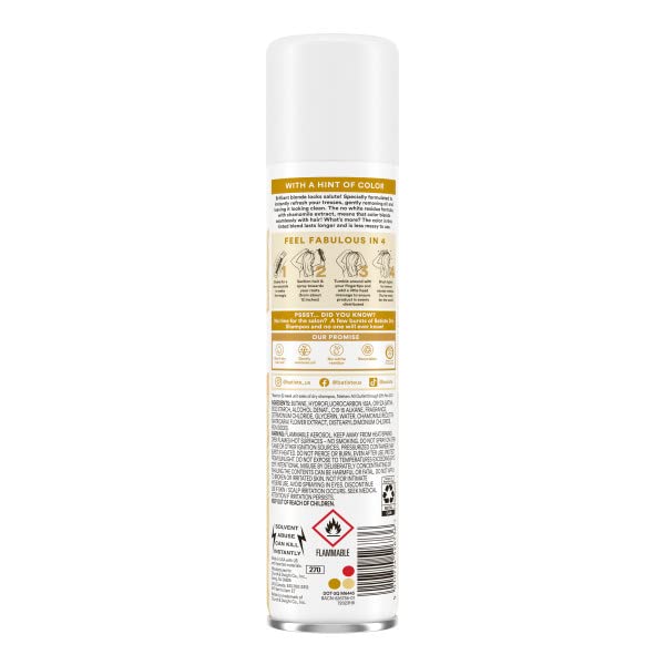 Foto 7 pulgar | Champú Seco Batiste Brilliant Blonde 112 Ml, Paquete De 3 - Venta Internacional.