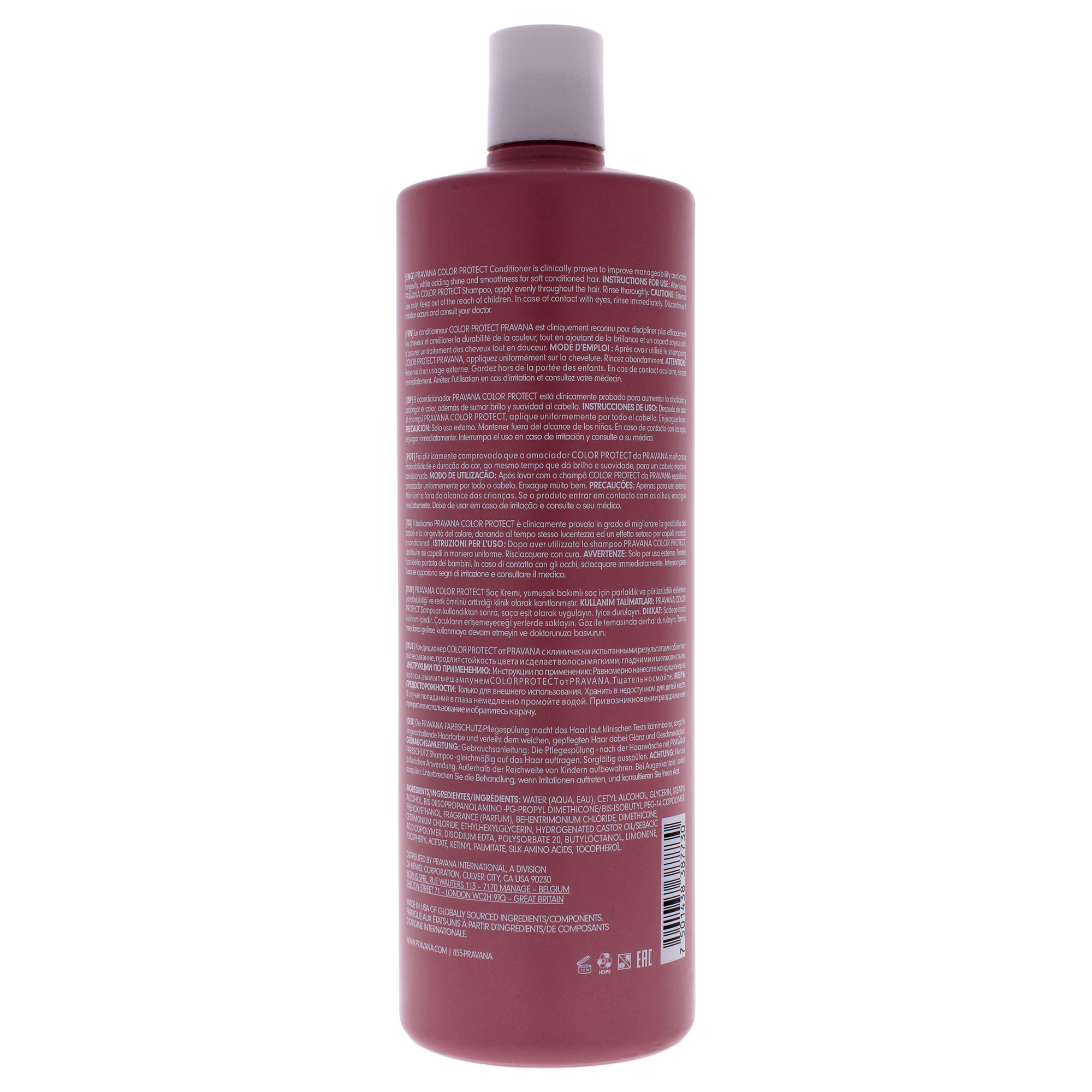 Foto 4 pulgar | Acondicionador Pravana Color Protect 1000 Ml - Venta Internacional.